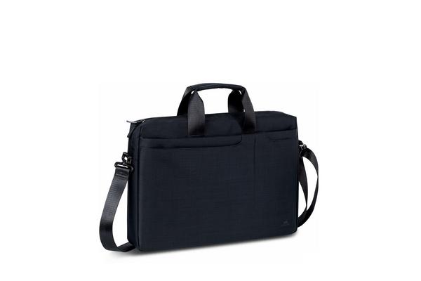 Sacoche business 5 poches 15,6", Polyester ECO noir chambré