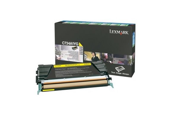 Toner LEXMARK C734A1YG C734