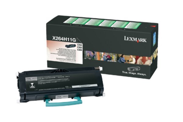 Toner LEXMARK X264H11G X264, X363, X364 - Noir