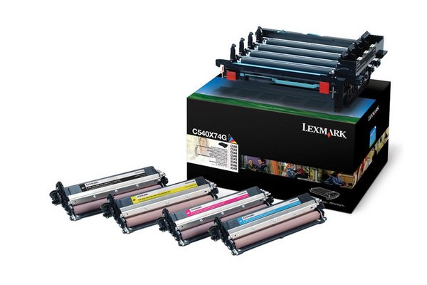 Toner tambour LEXMARK C540X74G C54X/X54X - N + 3 couleurs