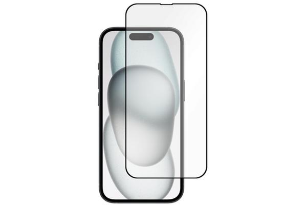 iPhone 15 - Full Cover Protection d écran en verre trempé -