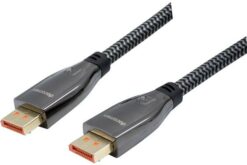 DACOMEX CORDON DisplayPort 2.1 80Gpbs METAL + NYLON certifié GRS- 1m