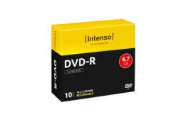 INTENSO DVD-R 4,7 GB, slim case de 10 pièces