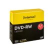 INTENSO DVD-RW 4,7 GB, slim case de 10 pièces