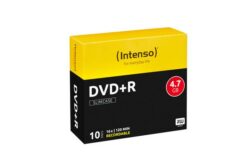 INTENSO DVD+R 4,7 GB, slim case de 10 pièces