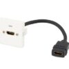 PLASTRON LEGRAND HDMI USINAGE VERTICAL 2.0 FEMELLE VERS HDMI - 0.20m