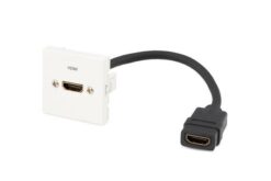 PLASTRON LEGRAND HDMI USINAGE VERTICAL 2.0 FEMELLE VERS HDMI - 0.20m