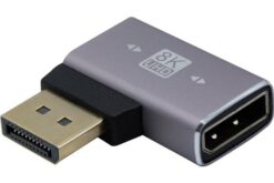 ADAPTATEUR COUDE PLAT A DROITE  DP 1.4 8K M/F