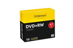 INTENSO DVD+RW 4,7 GB, slim case de 10 pièces
