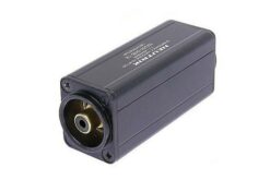 ADAPTATEUR SYMETRISEUR XLR MALE VERS RCA FEMELLE NOIRE