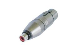 ADAPTATEUR XLR FEMELLE / RCA FEMELLE FORMAT CONNECTEUR