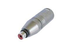 ADAPTATEUR XLR MÂLE / RCA FEMELLE FORMAT CONNECTEUR