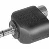 Adaptateur 2 x RCAF vers Jack 3.5 mm