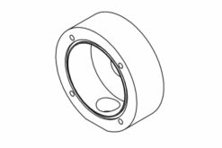 BOSCH PLATINE DE FIXATION AVEC PASSAGE DE CÂBLE MIC 400 BLANC/SABLE/ MIC-SCA-WD