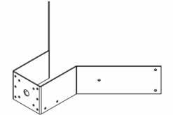 BOSCH SUPPORT POUR MONTAGE ANGLE MIC 400 NOIR/SABLE/ MIC-CMB-BD