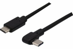 CORDON USB-C Hi-Speed COUDE  100W -1M