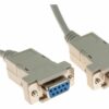 Cable null modem DB9F/F 5M