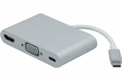 Convertisseur USB 3.1 Type C vers HDMI +VGA + CHARGE TYPE C
