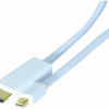 Cordon Mini DisplayPort 1.2 m vers HDMI 2.0 m - 2 m