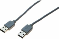 Cordon USB 2.0 type A / A gris - 3,0 m