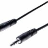 Cordon stéreo jack 3.5 mm noir - 5 m