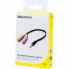 DACOMEX Adaptateur micro et casque stéréo jack 3.5 mm