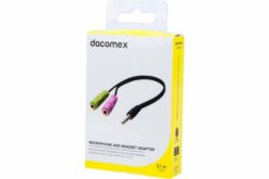 DACOMEX Adaptateur micro et casque stéréo jack 3.5 mm