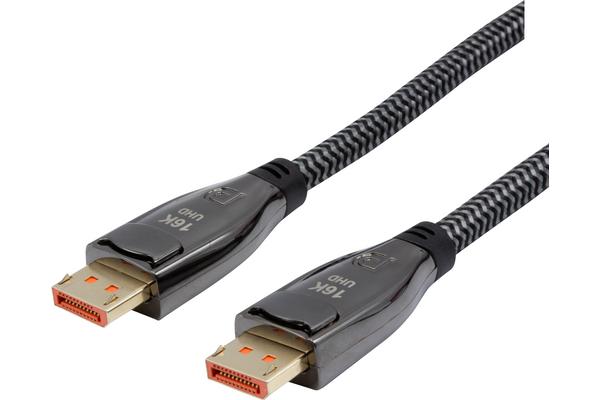 DACOMEX CORDON DP2.1 80Gpbs METAL+NYLON certifié GRS -1.5m