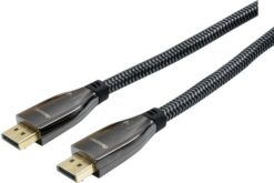 DACOMEX CORDON DisplayPort 1.4 METAL + NYLON certifié GRS- 1,5m