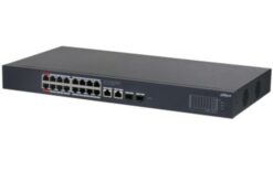 DAHUA- Switch 16 ports PoE 1 Gbps budget 240 W - DH-CS4220-1