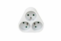 DEXLAN Bloc multiprise 3 prises françaises