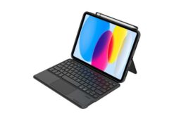 GECKO COVERS Etui clavier AZERTY iPad 10.9" 2022, gris