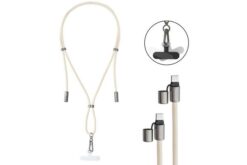 INTENSO Lanière de chargement pour téléphone portable beige