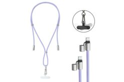 INTENSO Lanière de chargement pour téléphone portable violet