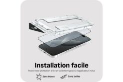 JUST IN CASE Protège-écran avec applicateur pour iPhone 17 /