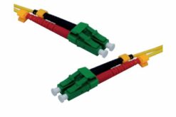Jarretière duplex 2.0 mm OS2 LC-APC/LC-APC jaune - 1 m