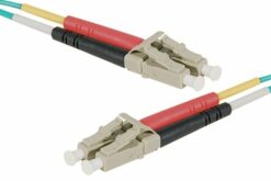 Jarretière duplex HD OM4 LC-UPC/LC-UPC aqua - 5 m