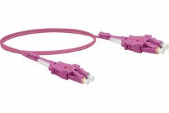 Jarretière optique duplex UHD uniboot OM4 50/125 LC-UPC/LC-UPC erika - 1 m