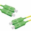 Jarretière optique duplex monomode OS2 9/125 SC-APC/SC-APC jaune - 10 m