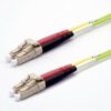 Jarretière zip 2,0mm OM5 50/125 LC-UPC/LC-UPC LSZH lime 3m