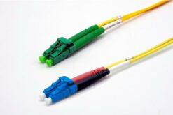 Jarretière zip 2,0mm OS2 G652D LC-APC/LC-UPC LSZH jaune 20m