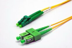 Jarretière zip 2,0mm OS2 G652D SC-APC/LC-APC LSZH jaune 20m