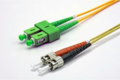 Jarretière zip 2,0mm OS2 G652D SC-APC/ST-UPC LSZH jaune 2m