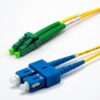 Jarretière zip 2,0mm OS2 G652D SC-UPC/LC-APC LSZH jaune 7m