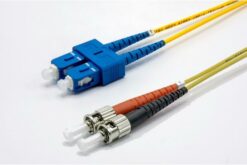 Jarretière zip 2,0mm OS2 G652D SC-UPC/ST-UPC LSZH jaune 2m