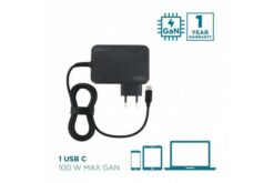 MOBILIS Chargeur PC USB-C 100W GaN 1,8 m