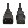 PDU Power Cord, C13 to C14 - 10A, 250V, H05VV-F, 2M, Black