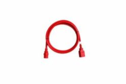 Pack 6 rallonges C20 / C19 SecureLock rouge - 1,0m