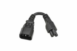 Power cable, C14 to C5, H05VV-F, 2.5A, 0.15M