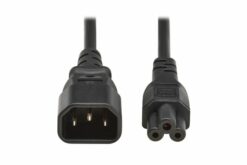 Power cable, C14 to C5, H05VV-F, 2.5A, 2M